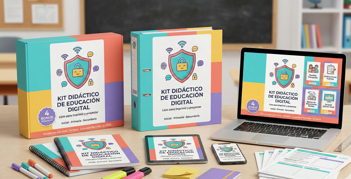“KIT DIDÁCTICO DE EDUCACIÓN DIGITAL” + 4 BONUS